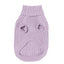 FuzzYard Life Hundepullover mit Zopfmuster, Lila