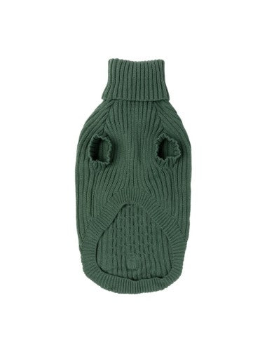FuzzYard Life Myrtle Green Strickpullover für Hunde (Größe 3)