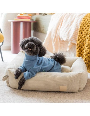 FuzzYard Life weicher Hundepyjama, French Blue