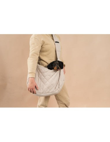 FuzzYard Life Hundetragetasche zum Umhängen, Slate Grey