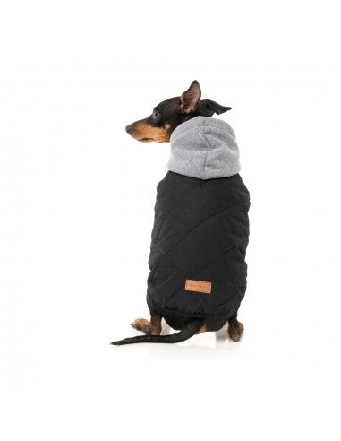FuzzYard Cremorne Hunde-Kapuzenpullover, Schwarz (Größe 6)