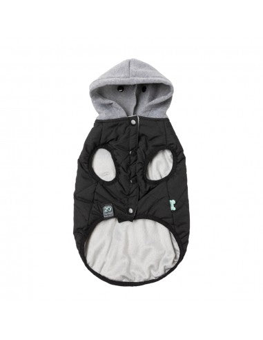 FuzzYard Cremorne Hunde-Kapuzenpullover, Schwarz (Größe 7)