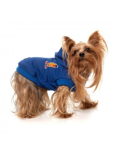 FuzzYard The Homies Hunde-Kapuzenpullover, Blau (Größe 1)