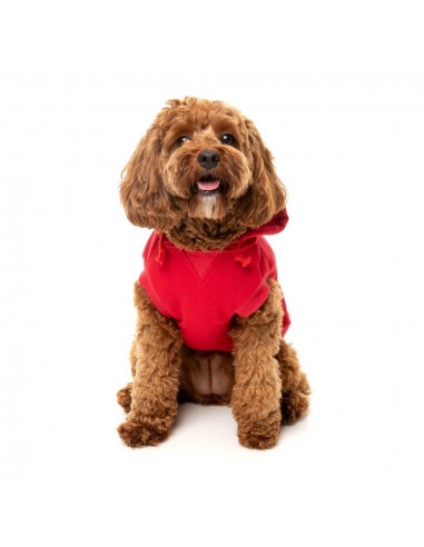 FuzzYard The Homies Hunde-Kapuzenpullover, Rot (Größe 1)