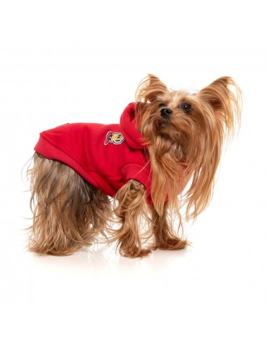 FuzzYard The Homies Hunde-Kapuzenpullover, Rot (Größe 1)
