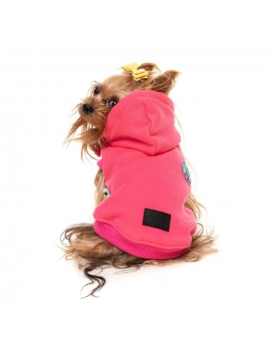 FuzzYard The Homies Hunde-Kapuzenpullover, Rosa (Größe 1)