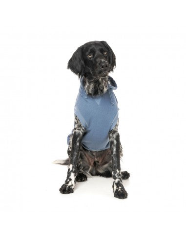 FuzzYard Treats Hunde-Kapuzenpullover, Blau (Größe 6)