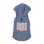 FuzzYard Treats Hunde-Kapuzenpullover, Blau (Größe 7)