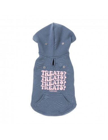 FuzzYard Treats Hunde-Kapuzenpullover, Blau (Größe 7)