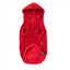 FuzzYard Zoomies Hunde-Kapuzenpullover, Rot (Größe 1)
