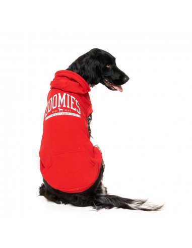 FuzzYard Zoomies Hunde-Kapuzenpullover, Rot (Größe 1)