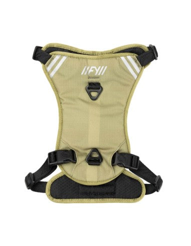 FuzzYard FY Active Go gepolstertes Hundegeschirr, Khaki (Größe XS)