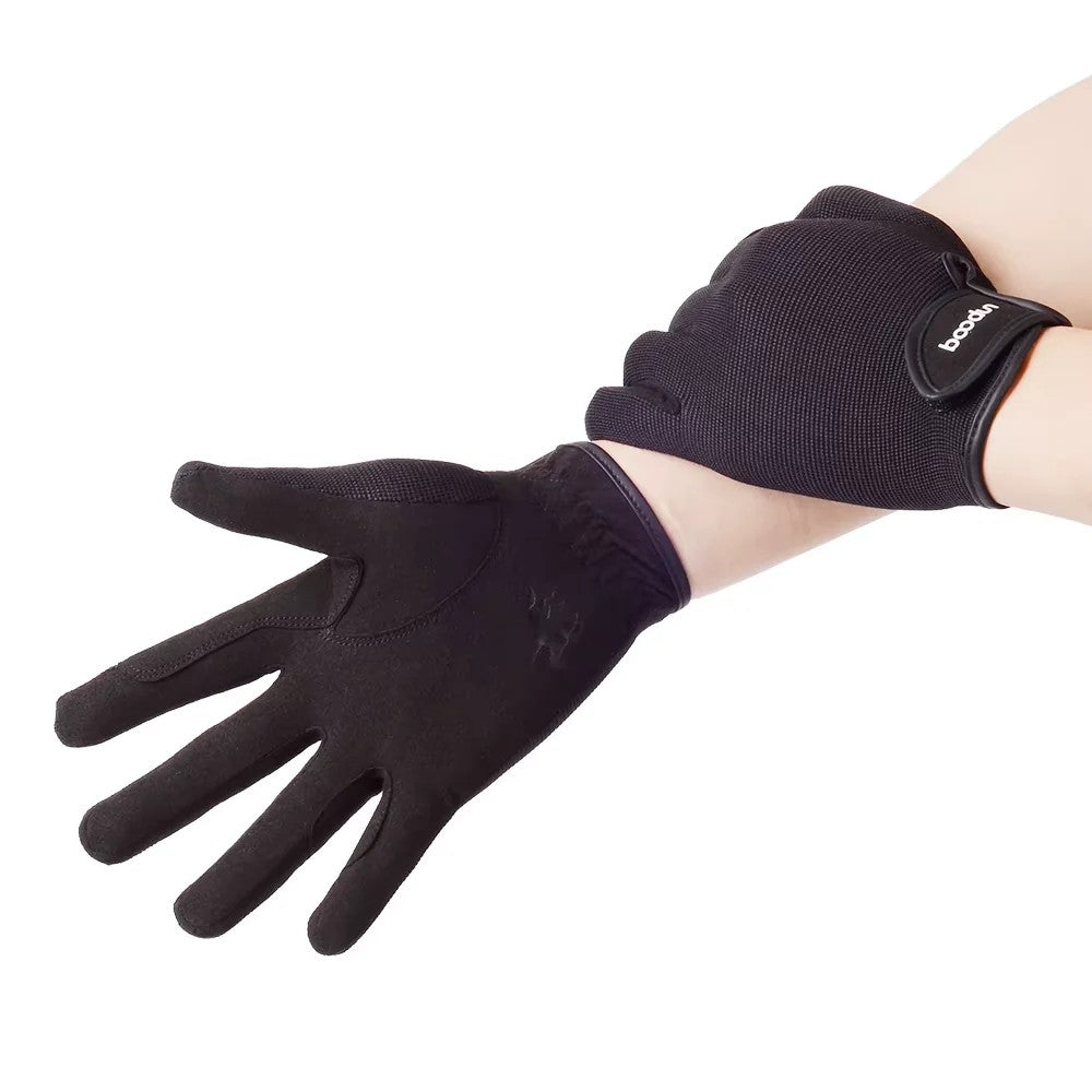 Atmungsaktive Reithandschuhe aus Netzstoff mit Grip – Ansicht 3