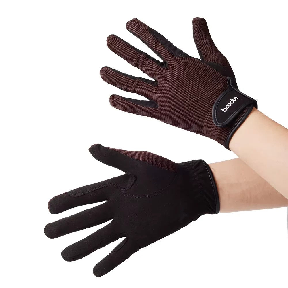 Atmungsaktive Reithandschuhe aus Netzstoff mit Grip – Ansicht 4