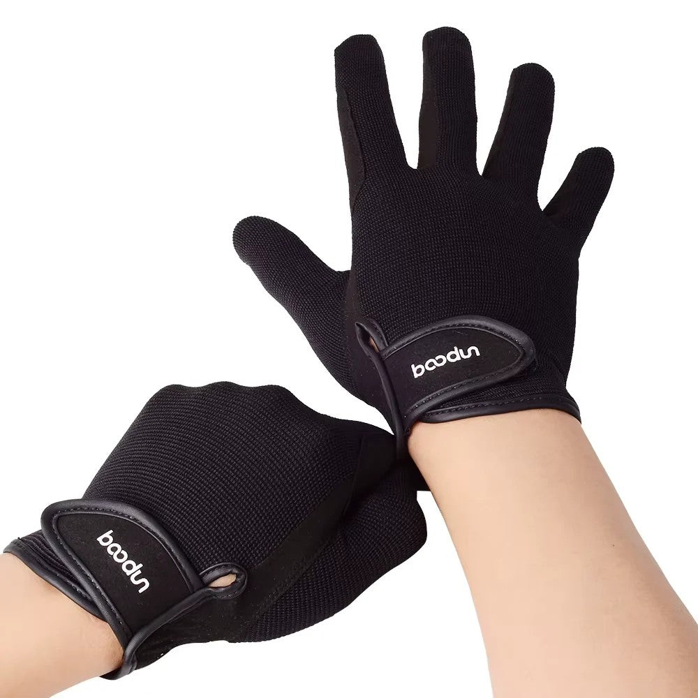Atmungsaktive Reithandschuhe aus Netzstoff mit Grip – Ansicht 7