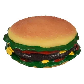 Hundespielzeug Riesen-Burger aus Vinyl, 15 cm