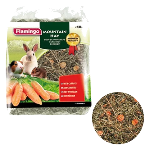 Bergheu mit Karotte für Kleintiere, 500 g