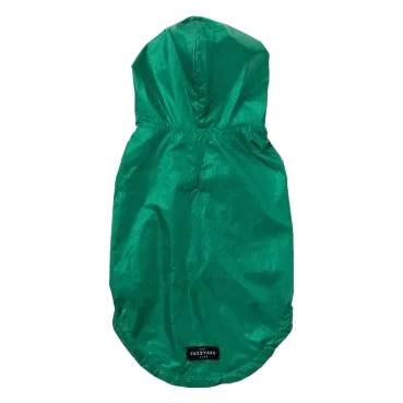 Wende-Regenmantel für Hunde FuzzYard Flipside in Grün-Beige, Größe 1