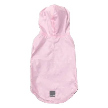 Wende-Regenmantel für Hunde FuzzYard Flipside 24 in Rosa