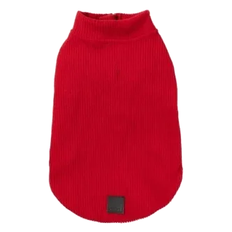 Hundepullover mit Reißverschluss FuzzYard Cambridge in Rot