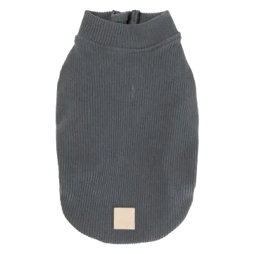 FuzzYard Life Hundepullover in Rippstrick, Slate Grey