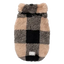 Teddyfleece-Pullover für Hunde FuzzYard Checkered Teddy in Schwarz-Beige