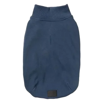 Bestickter Hundepullover FuzzYard Smiley in Navy