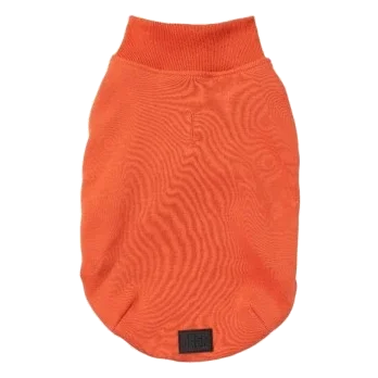 Bestickter Hundepullover FuzzYard Smiley in Rostrot