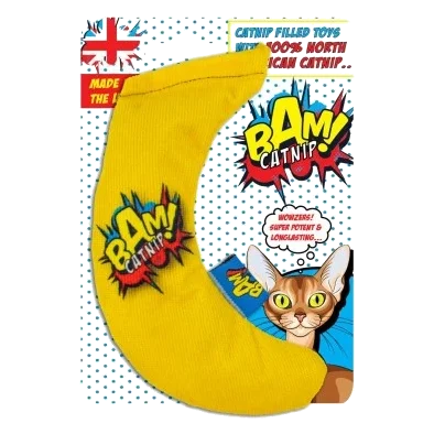 Katzenspielzeug mit Katzenminze BAM! Banane, 16 cm