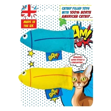 Katzenspielzeug mit Katzenminze BAM! Tiddler, 2er-Pack