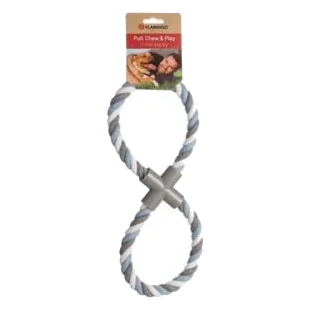 Tauspielzeug in Form einer 8 für Hunde, 38 cm