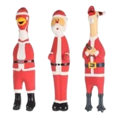 Weihnachtsmann aus Latex für Hunde, 23 cm