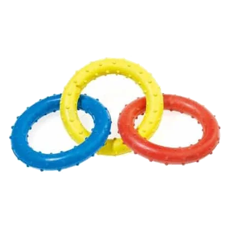 Classic Triple Ring Zerrspielzeug für Hunde, 190 mm