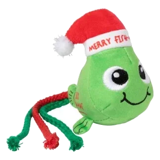 Weihnachts-Katzenspielzeug FuzzYard Merry Fishmas Weihnachtsfisch