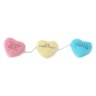 Katzenspielzeug mit Katzenminze FuzzYard Candy Hearts