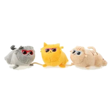Katzenspielzeug mit Katzenminze FuzzYard Cool Cats, 3er-Set an der Schnur