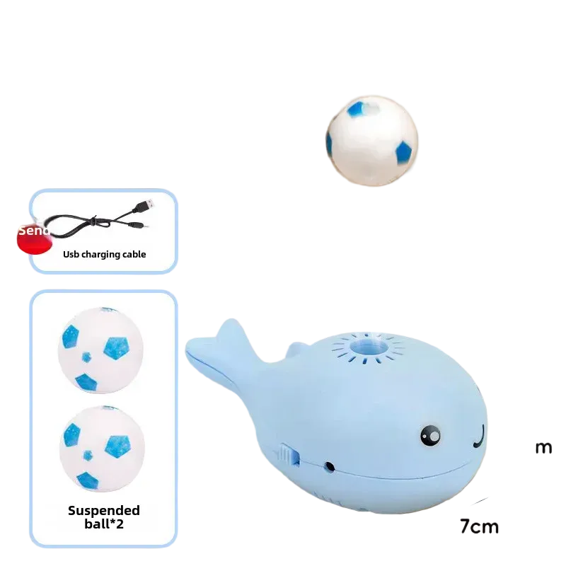 Juguete de pelota flotante con aire para gatos, alimentación USB, vista de detalle 1