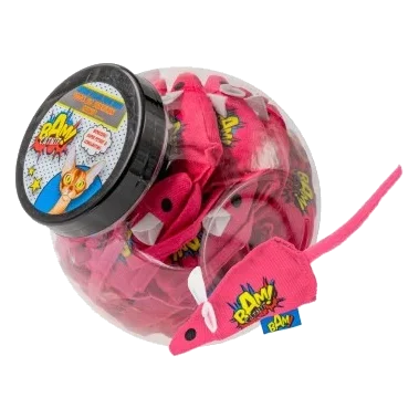 Katzenspielzeug mit Katzenminze BAM! Maus Rosa (30 Stück)