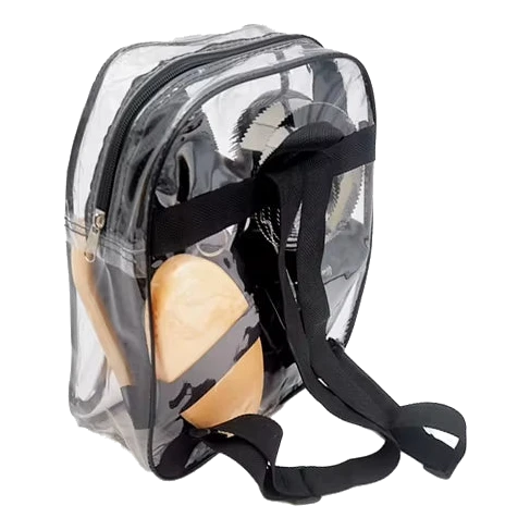 Transparenter Rucksack des Pferdeputzsets
