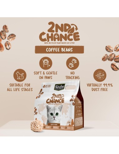 Katzenstreu klumpend Kit Cat 2nd Chance Kaffee 7 L