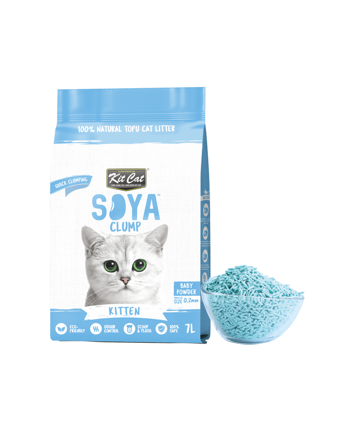 Kit Cat Eco Katzenstreu Kitten, 7 L (2,5 kg)