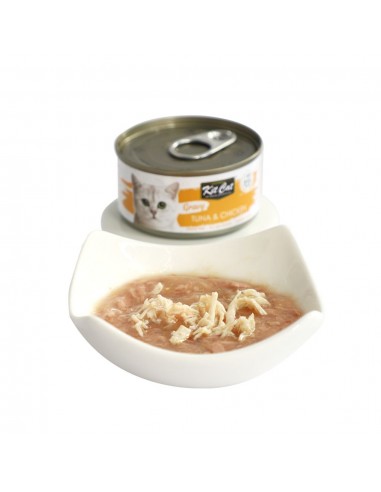 Nassfutter für Katzen Kit Cat Gravy Thunfisch und Huhn 70 g