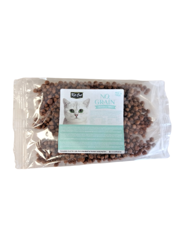 Getreidefreies Katzentrockenfutter Kit Cat No Grain Huhn & Truthahn, Probe 50 g