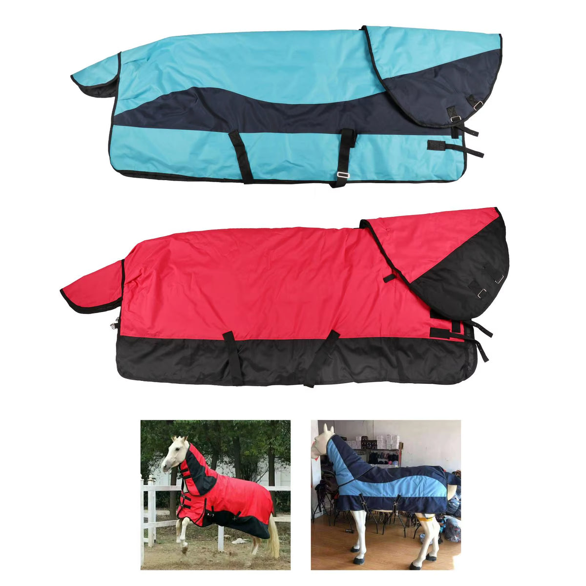 Wasserdichte Winter-Pferdedecke, 3 Farben – Ansicht 6