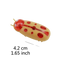 Mariquita vibradora para gatos, juguete de insecto que se mueve solo, amarillo y rojo