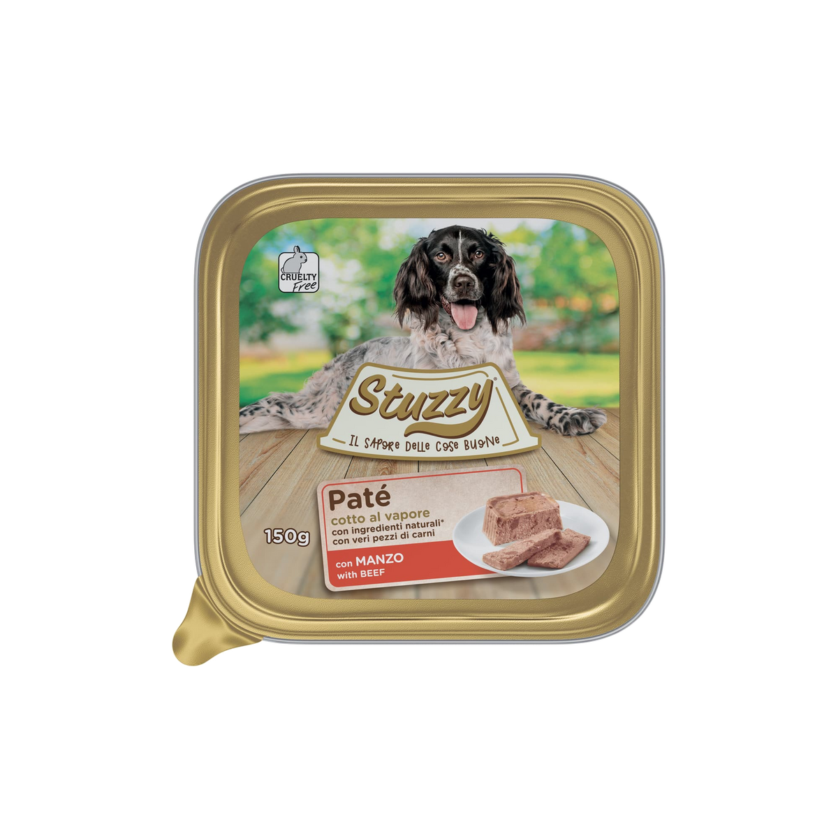 Mister Stuzzy Dog Nassfutter Hund Rind, Aluschale