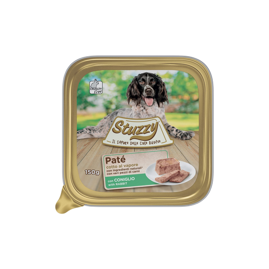 Mister Stuzzy Dog Nassfutter Hund Kaninchen, Aluschale