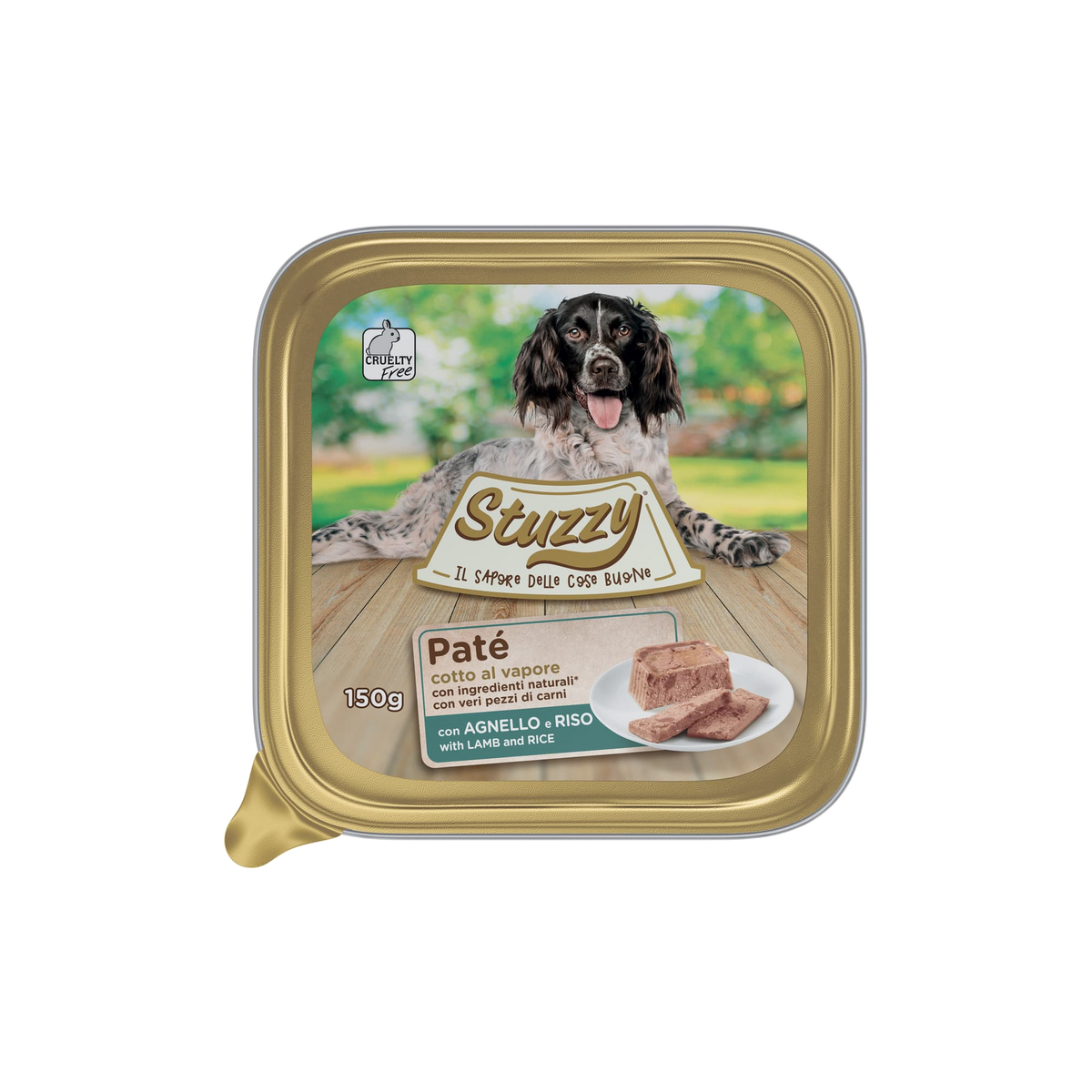 Mister Stuzzy Dog Nassfutter Hund Lamm mit Reis, Aluschale