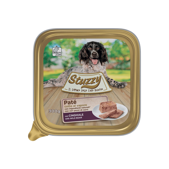 Mister Stuzzy Dog Nassfutter Hund Wildschwein, Aluschale