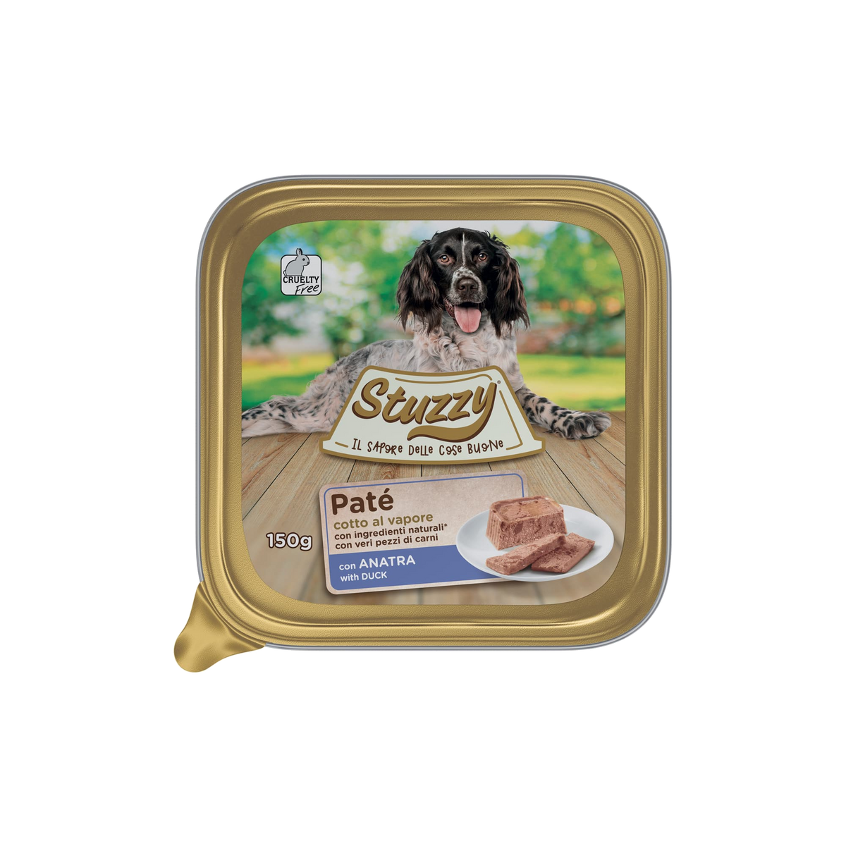 Mister Stuzzy Dog Nassfutter Hund Ente, Aluschale